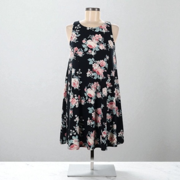 Planet Gold Floral Tent Dress | SIZE M - Picture 1 of 4